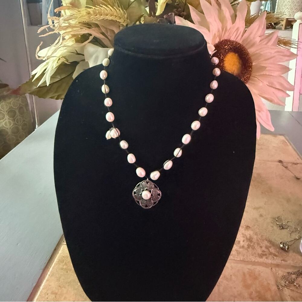 Silpada 925 Sterling Silver Pearls Necklace